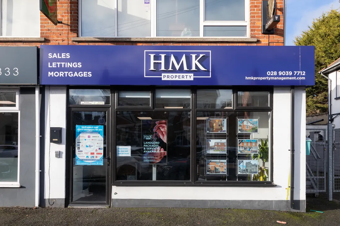 HMK Property estate agency signage