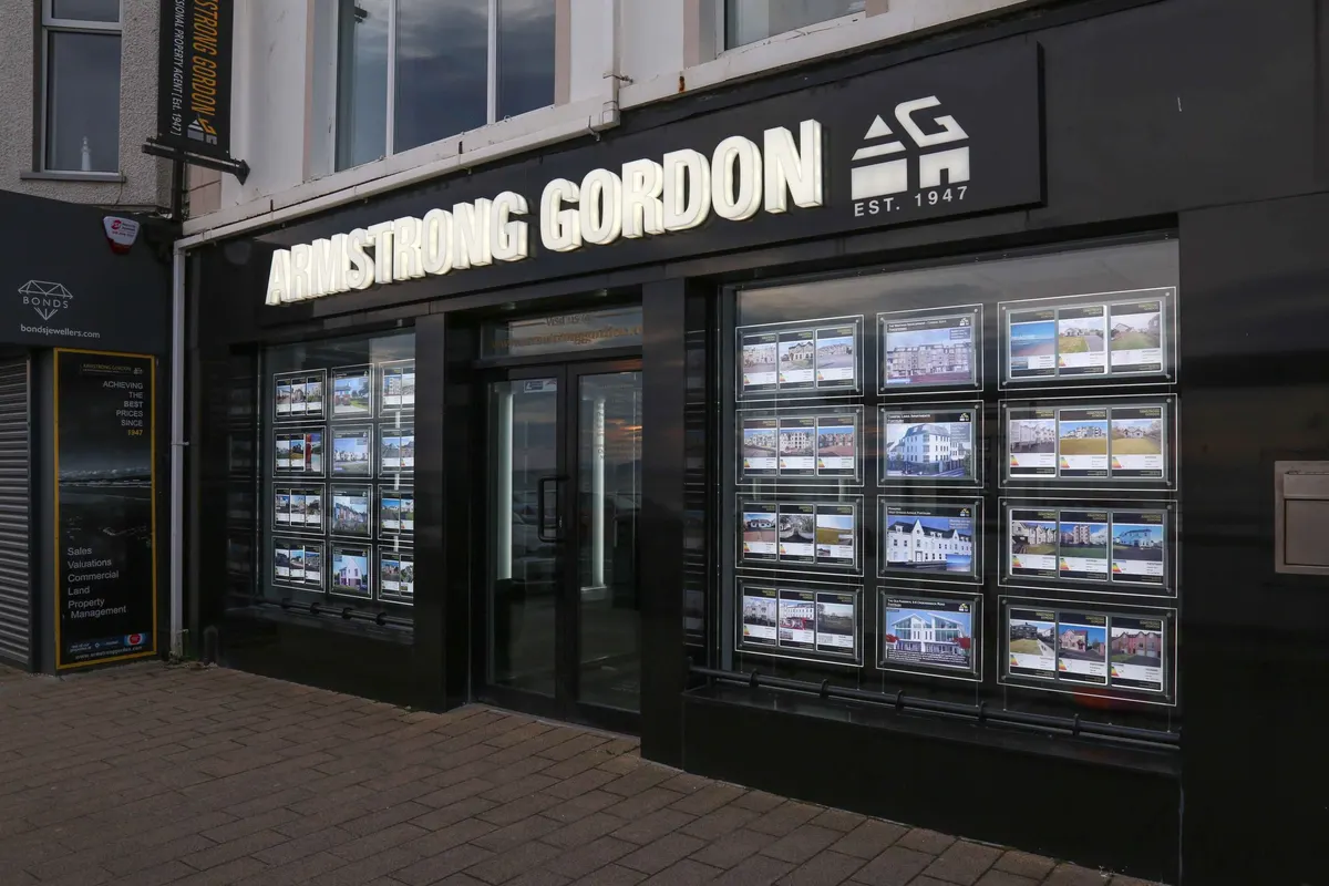 Armstrong Gordon estate agency signage in Portstewart