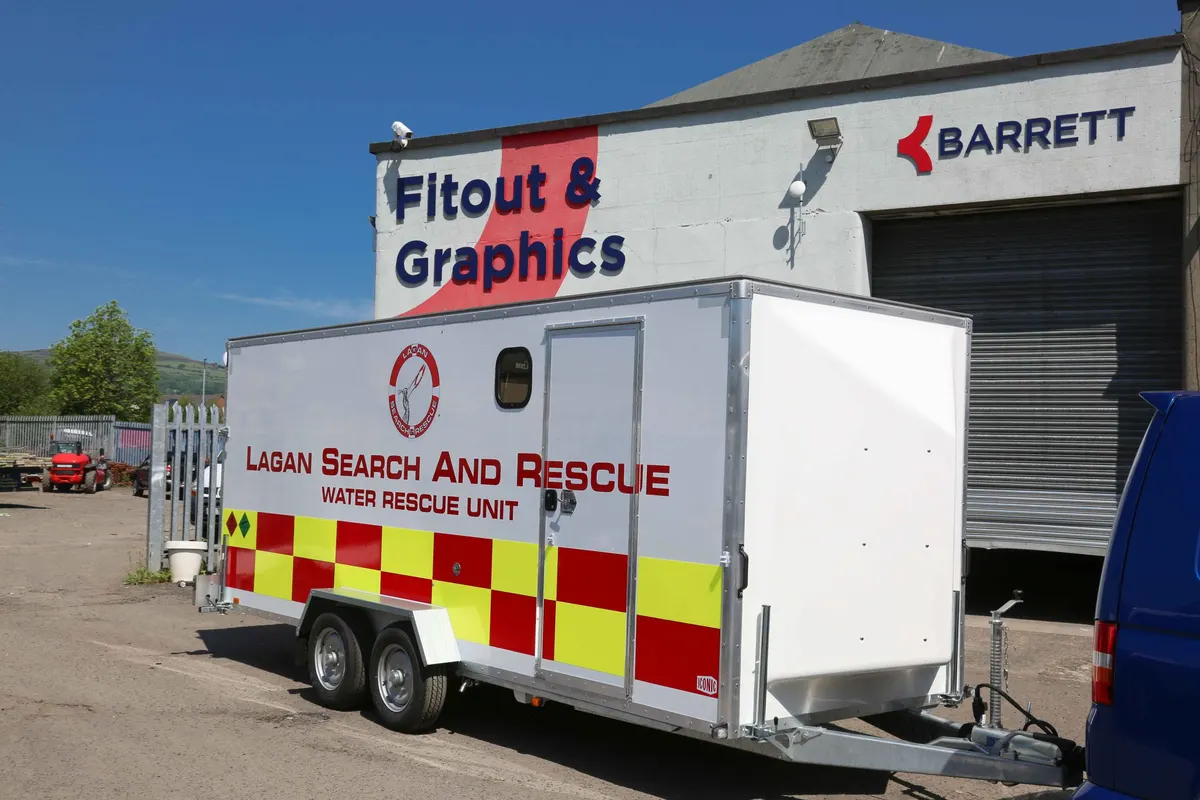 Lagan Search and Rescue vehicle and premises graphics