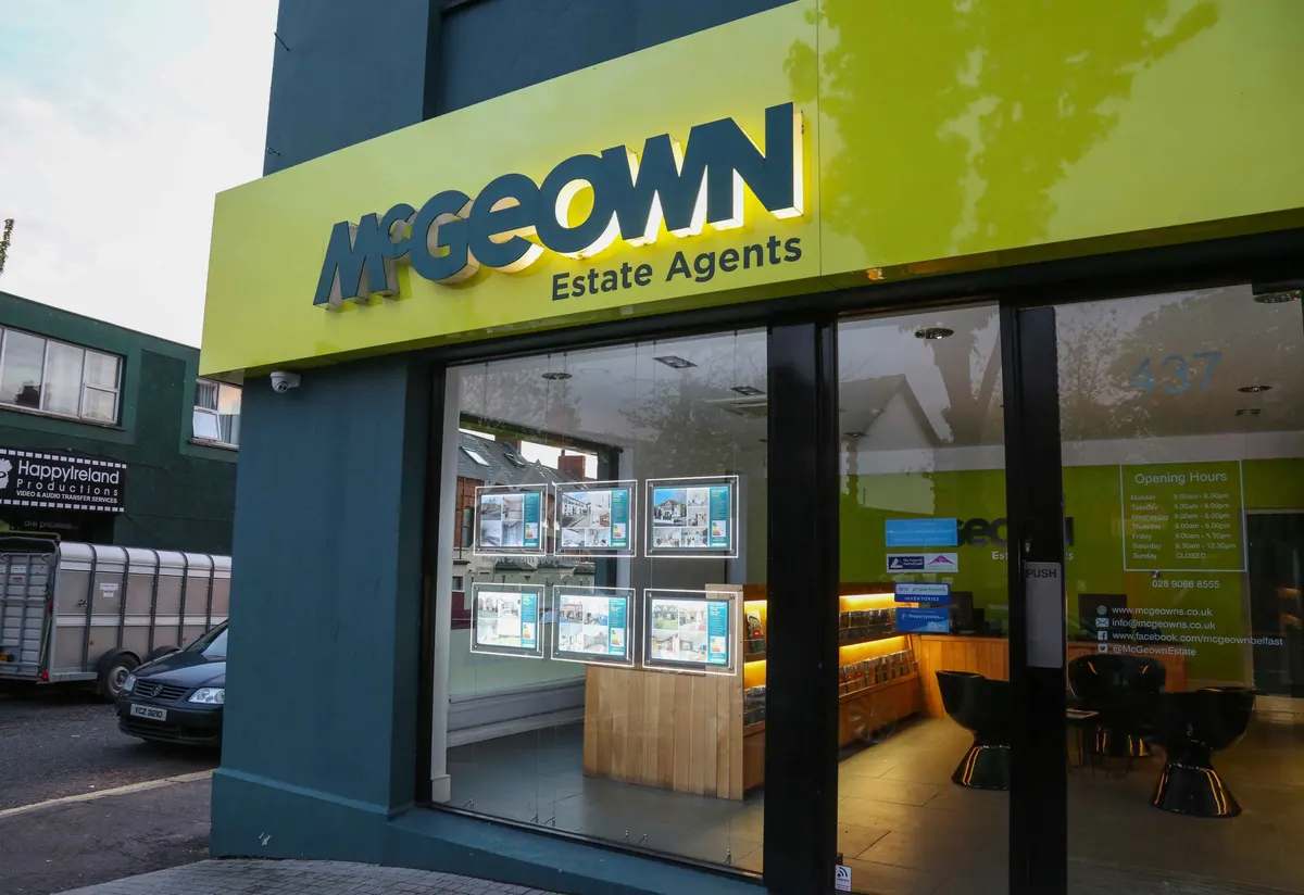 McGeown Estate Agents shop front signage