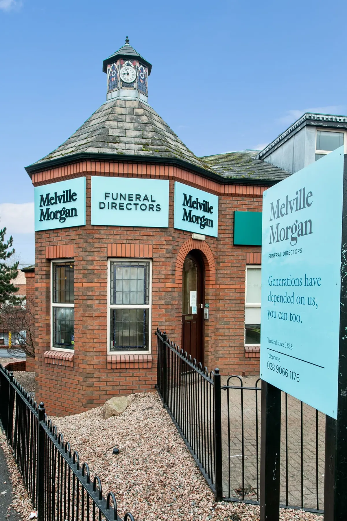 Melville Morgan Funeral Directors premises signage