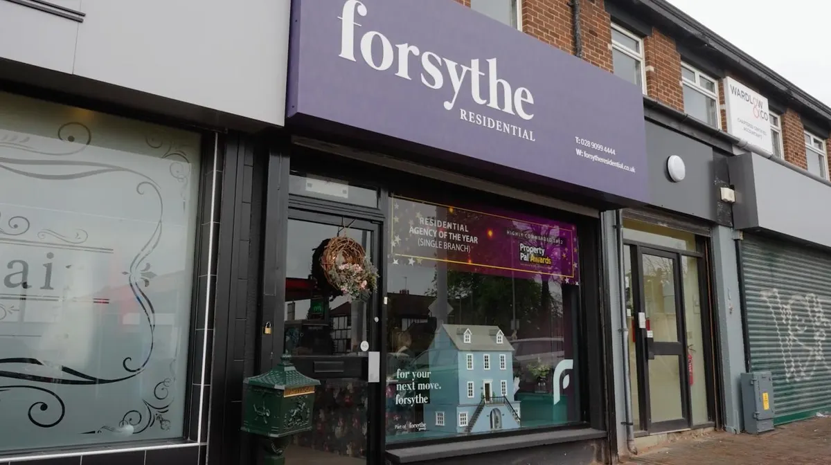 Forsythe estate agency branch signage
